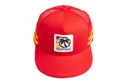 HWV 4 Speed Stripe Trucker Hat Red 6 HWV 4 Speed Stripe Trucker Hat Red -Heat Wave Visual 4 Speed Stripe Hat 2