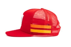 HWV 4 Speed Stripe Trucker Hat Red 7 HWV 4 Speed Stripe Trucker Hat Red -Heat Wave Visual 4 Speed Stripe Hat 3
