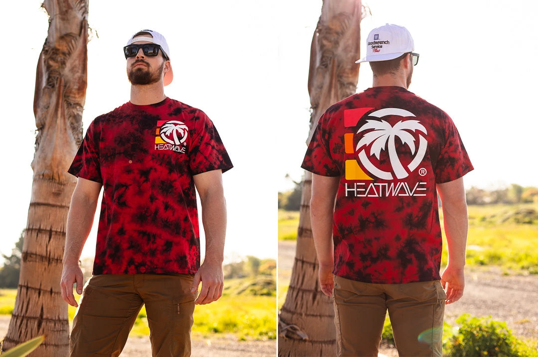 Heat Wave 4 Speed Stripe T-Shirt - Crystal Red Heat Wave 4 Speed Stripe T-Shirt - Crystal Red -Heat Wave Visual 4speed crystal tshirt