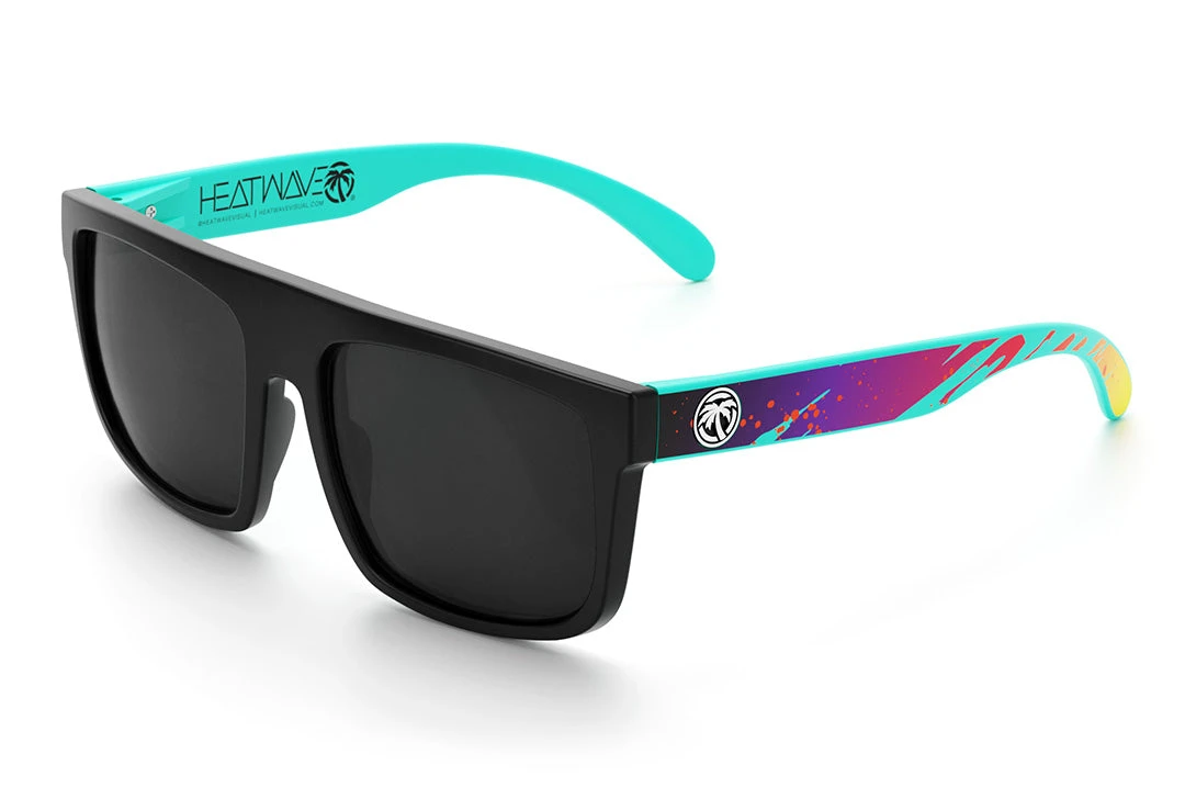Regulator Sunglasses: Aqua Splash Customs Regulator Sunglasses: Aqua Splash Customs -Heat Wave Visual Aqua Splash Black Angle