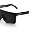 Lazer Face Sunglasses: Black Metal Customs 1 Lazer Face Sunglasses: Black Metal Customs -Heat Wave Visual Black Black Metal Black Angle