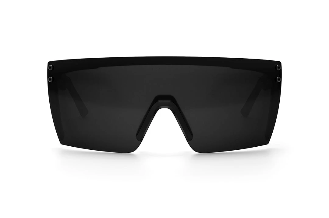 Lazer Face Sunglasses: Black Metal Customs Lazer Face Sunglasses: Black Metal Customs -Heat Wave Visual Black Black Metal Black Front