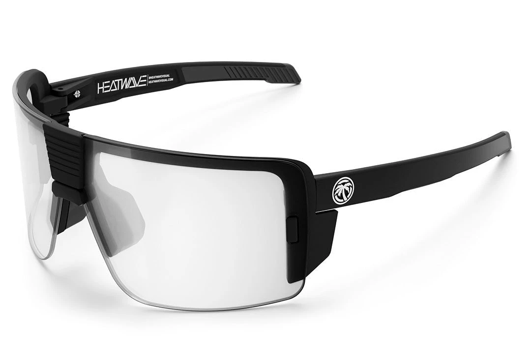 XL Vector Sunglasses: Clear Z87+ XL Vector Sunglasses: Clear Z87+ -Heat Wave Visual Black Clear Angle2