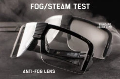 Vector Sunglasses: Anti Fog CLEAR Z87+ 4 Vector Sunglasses: Anti Fog CLEAR Z87+ -Heat Wave Visual Black Clear steam test clear