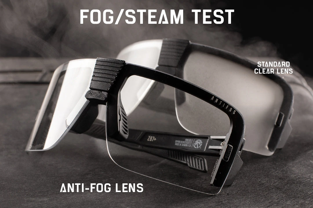 Vector Sunglasses: Anti Fog CLEAR Z87+ Vector Sunglasses: Anti Fog CLEAR Z87+ -Heat Wave Visual Black Clear steam test clear