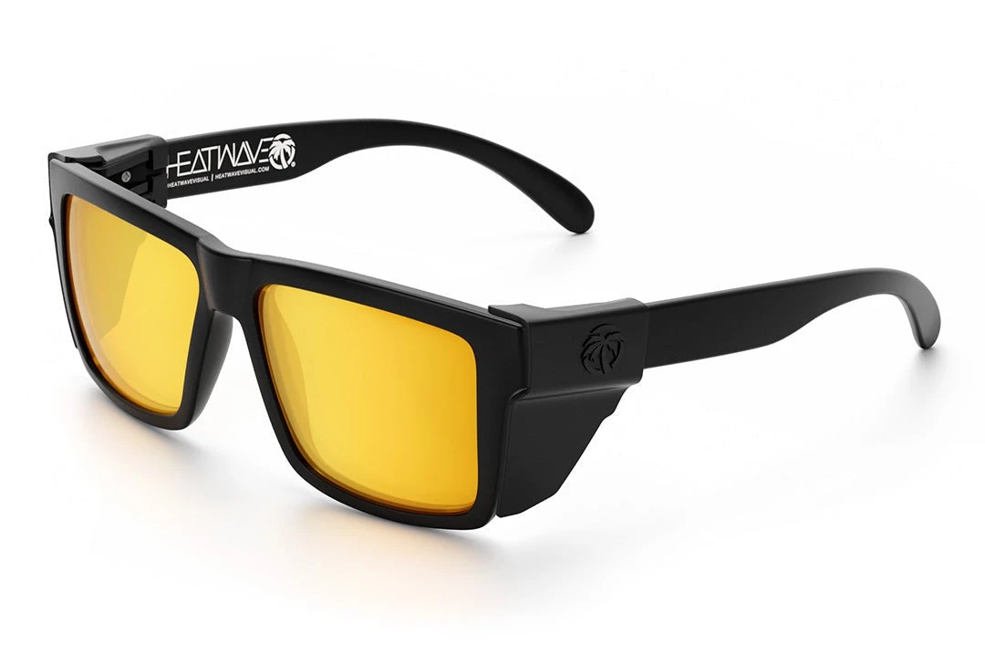 VISE Z87 Sunglasses Black Frame: Gold Lens VISE Z87 Sunglasses Black Frame: Gold Lens -Heat Wave Visual Black Gold Rush Angle1 BlackSS