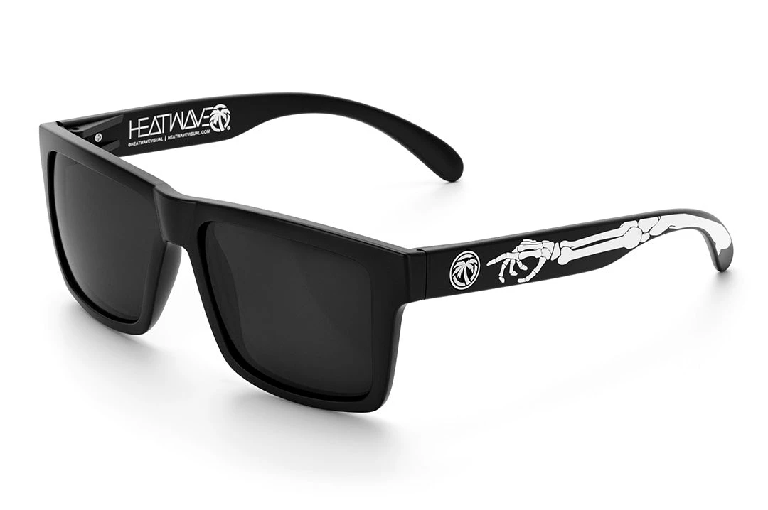 VISE Sunglasses: BONES Customs VISE Sunglasses: BONES Customs -Heat Wave Visual Bones Black Angle 1368c0f2 fc88 4169 b343 2db97955f6ad