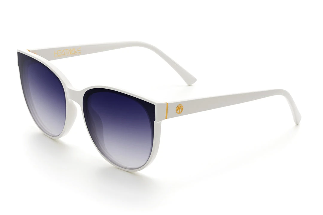 Carat Sunglasses: White Carat Sunglasses: White -Heat Wave Visual Carat White Purple Rain
