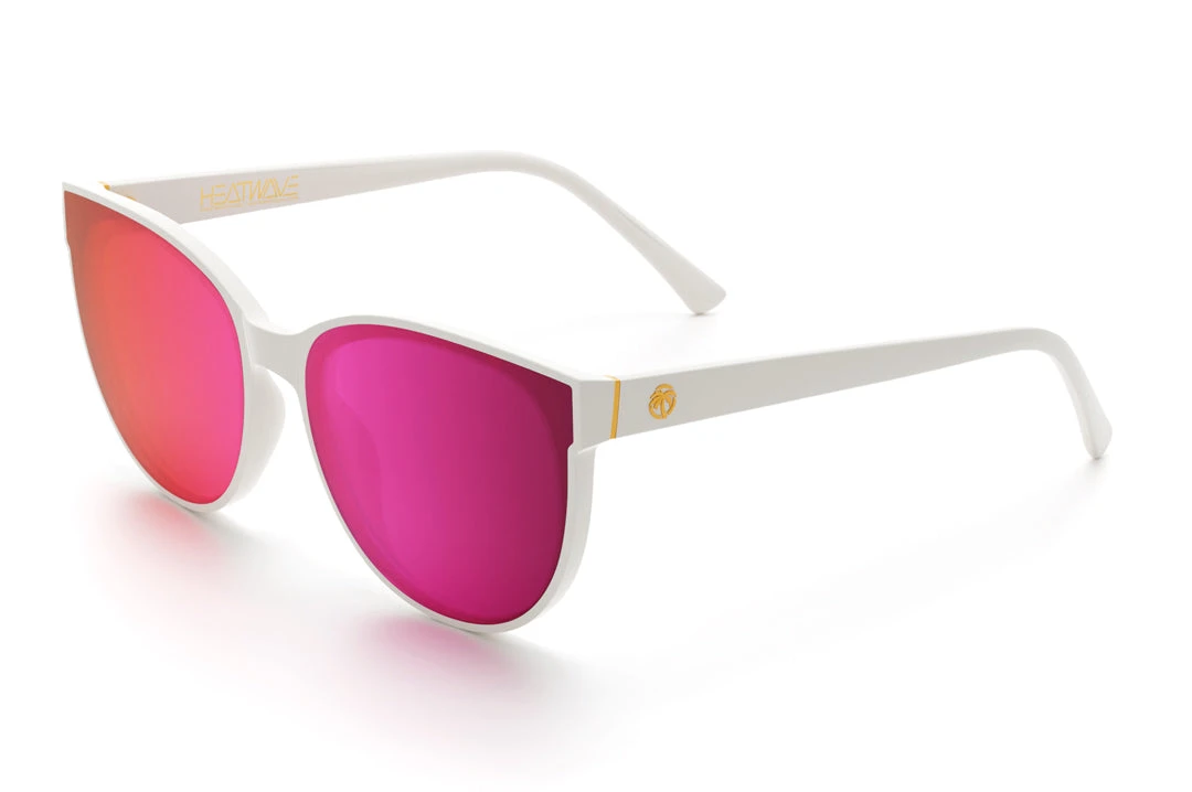 Carat Sunglasses: White Carat Sunglasses: White -Heat Wave Visual Carat White Spectrum Side