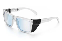 VISE Z87 Sunglasses Vapor Clear Frame: Blue Light Blocking Lens 4 VISE Z87 Sunglasses Vapor Clear Frame: Blue Light Blocking Lens -Heat Wave Visual Clear Clear Blue Light Angle Black