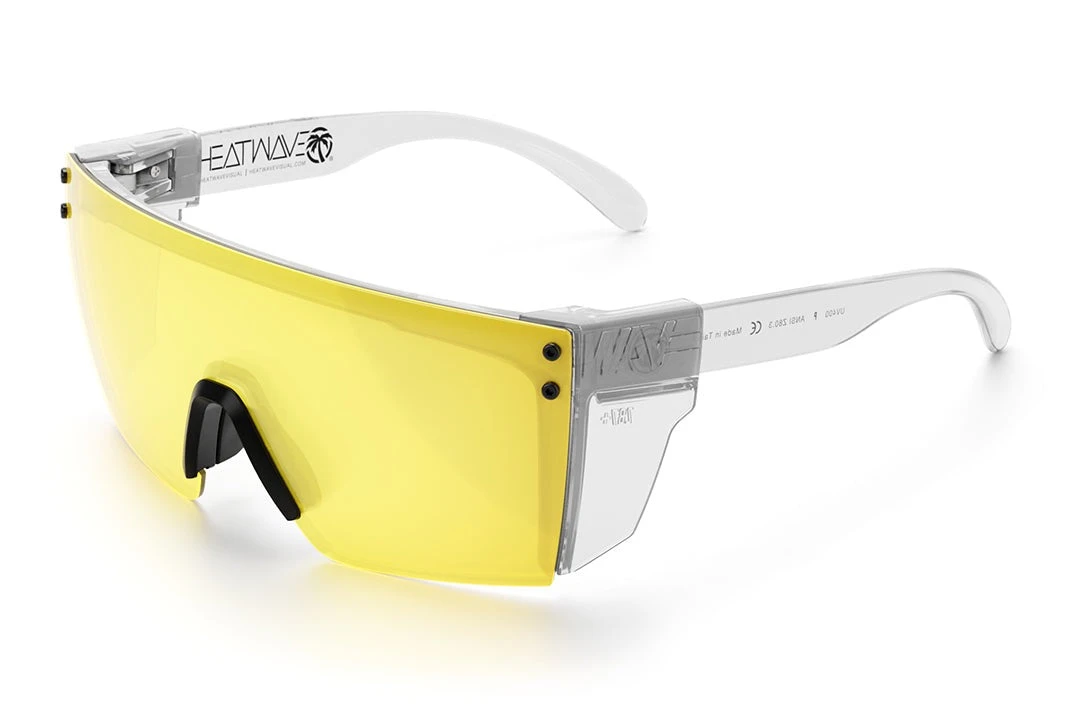 Lazer Face Glasses: HI-VIS YELLOW Z87 Lazer Face Glasses: HI-VIS YELLOW Z87 -Heat Wave Visual Clear Hi Vis Yellow Angle Clear