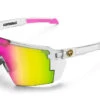 Future Tech Sunglasses: Vapor Clear Frame Spectrum Lens Z87+ -Heat Wave Visual Clear Spectrum