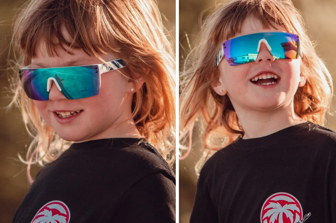 Kids Lazer Face Sunglasses: Fireblade RWB Kids Lazer Face Sunglasses: Fireblade RWB -Heat Wave Visual FIREBLADERWB