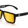 H2O XL VISE Floating Sunglasses: 1 H2O XL VISE Floating Sunglasses: -Heat Wave Visual H2O Black Gold Rush Angle