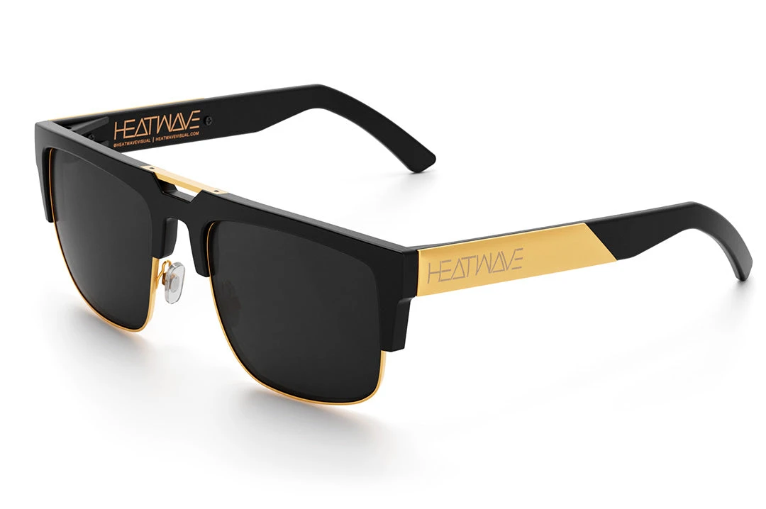 Interceptor 2.0 Sunglasses: BLACK/GOLD Interceptor 2.0 Sunglasses: BLACK/GOLD -Heat Wave Visual Interceptor Black Gold Black Angle