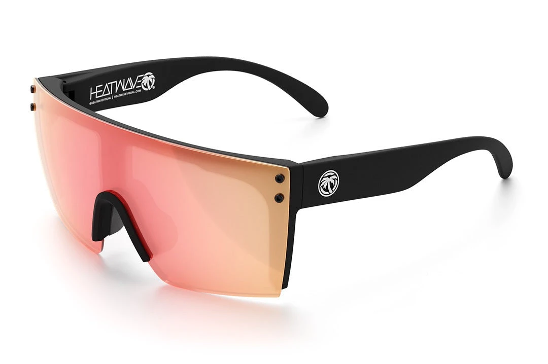 H2O Lazer Face Floating Sunglasses: H2O Lazer Face Floating Sunglasses: -Heat Wave Visual LazerFace H2O Black Rose Gold Angle