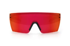 Performance Lazer Face Sunglasses: Red/Orange Z87+ 4 Performance Lazer Face Sunglasses: Red/Orange Z87+ -Heat Wave Visual LazerFace Perf Black Matte Firestorm Front