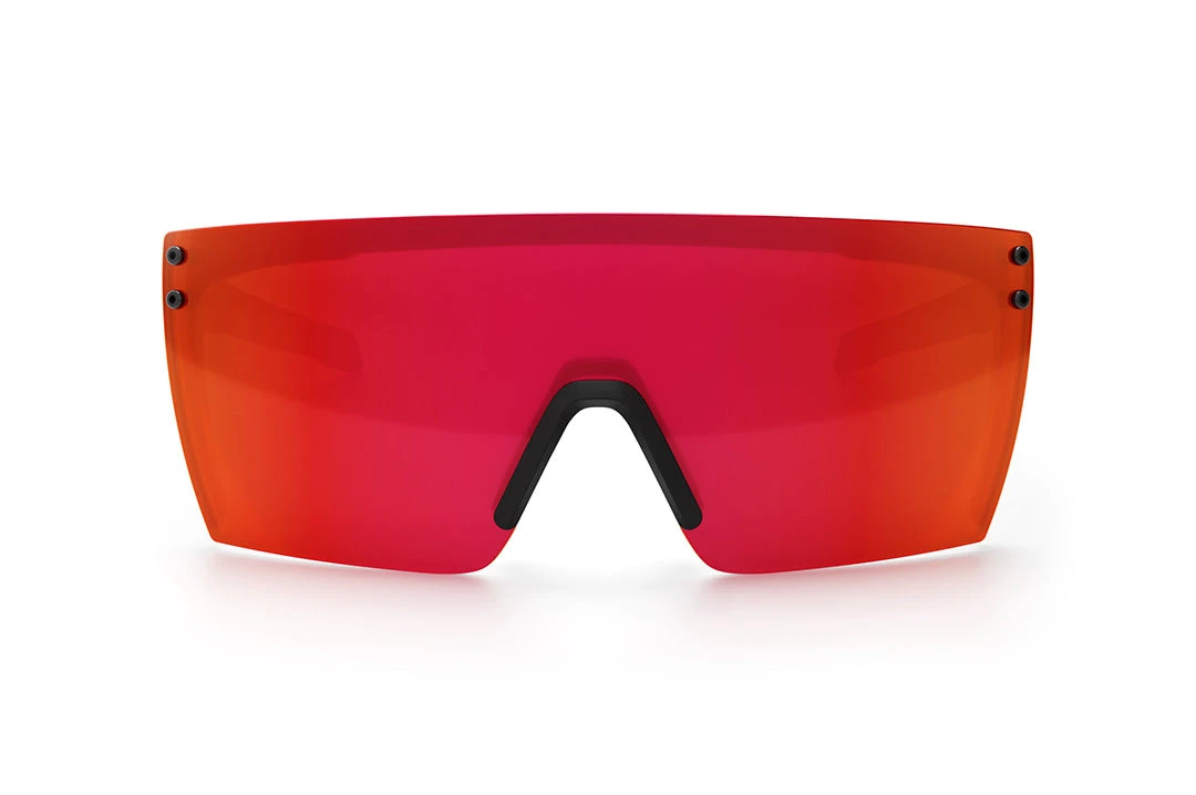 Performance Lazer Face Sunglasses: Red/Orange Z87+ Performance Lazer Face Sunglasses: Red/Orange Z87+ -Heat Wave Visual LazerFace Perf Black Matte Firestorm Front