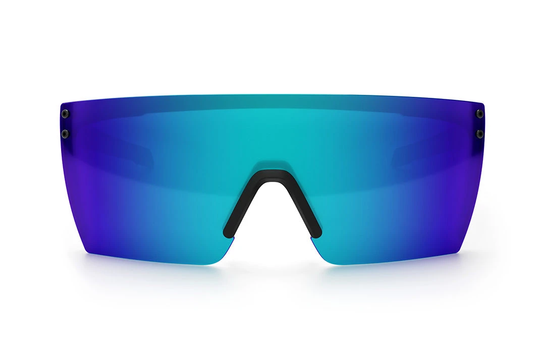 Performance XL Lazer Face Sunglasses: Galaxy Z87+ Performance XL Lazer Face Sunglasses: Galaxy Z87+ -Heat Wave Visual LazerFace XL Perf Black Matte Galaxy Front
