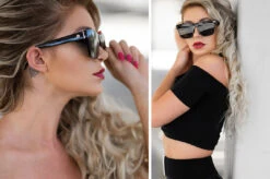 Marylin Sunglasses: BLACK 12 Marylin Sunglasses: BLACK -Heat Wave Visual Marylin Purple Ally