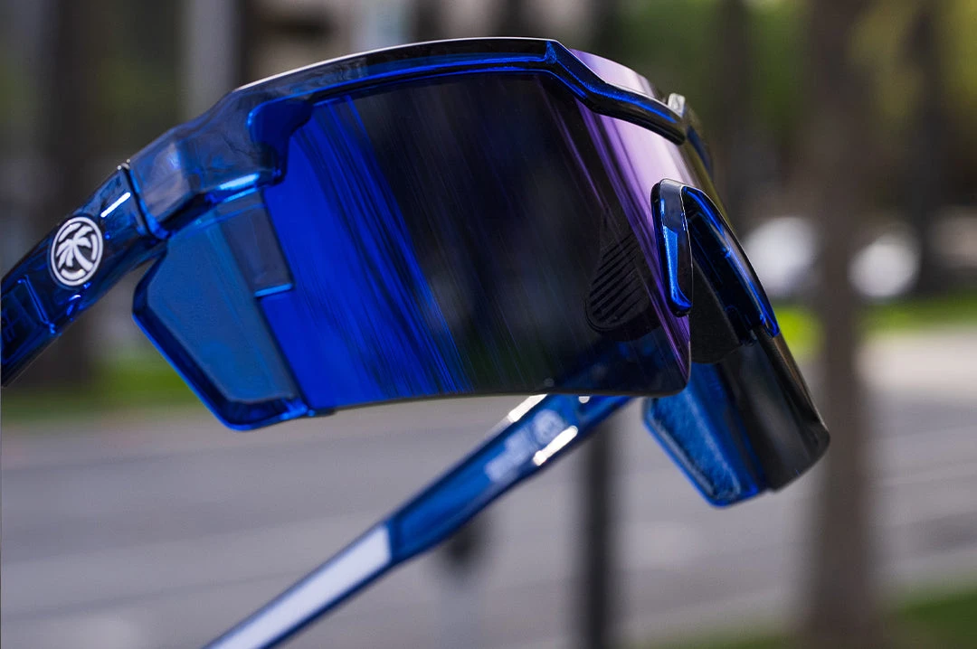 Future Tech Sunglasses: Neon Blue Frame Z87+ Future Tech Sunglasses: Neon Blue Frame Z87+ -Heat Wave Visual Neon Future Tech 1