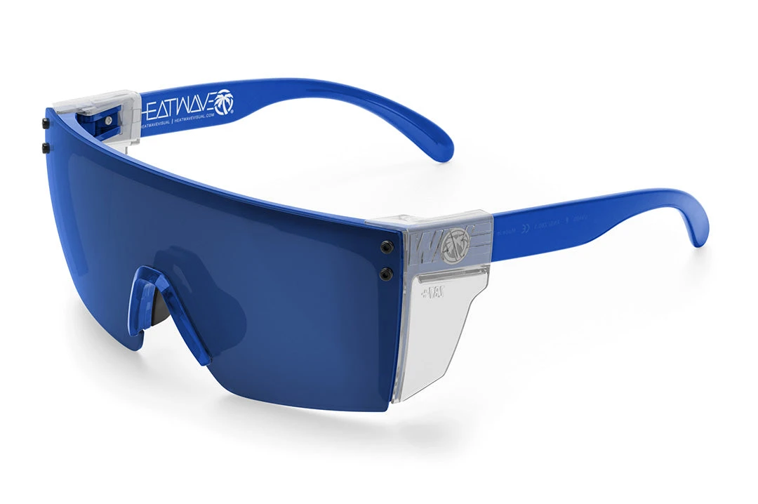 Lazer Face Sunglasses: Neon Blue Z87 Lazer Face Sunglasses: Neon Blue Z87 -Heat Wave Visual Neon Blue Clear