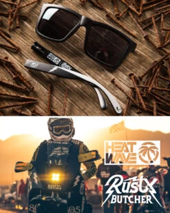 VISE Sunglasses: Rusty Butcher Customs 4 VISE Sunglasses: Rusty Butcher Customs -Heat Wave Visual RBredux