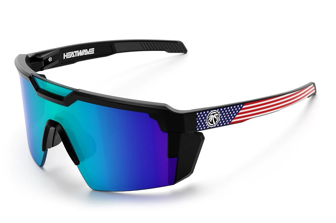 Future Tech Sunglasses: Stars & Stripes USA Z87+ Future Tech Sunglasses: Stars & Stripes USA Z87+ -Heat Wave Visual Stars Stripes Side