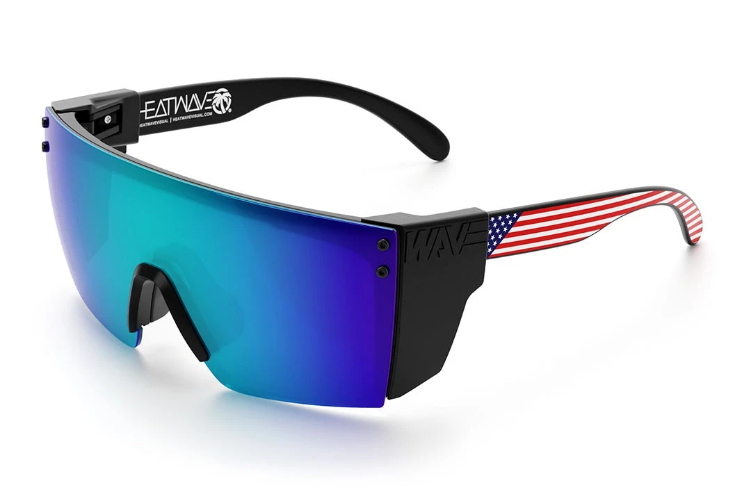 Lazer Face Sunglasses: Stars & Stripes USA Z87 Lazer Face Sunglasses: Stars & Stripes USA Z87 -Heat Wave Visual Stars Stripes USA Black Angle Black