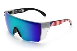 Lazer Face Sunglasses: Stars & Stripes USA Z87 6 Lazer Face Sunglasses: Stars & Stripes USA Z87 -Heat Wave Visual Stars Stripes USA Black Angle Clear