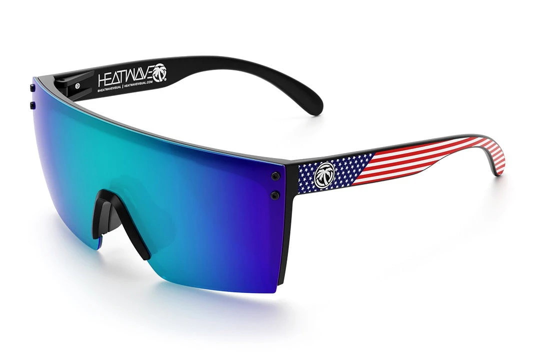 Lazer Face Sunglasses: Stars & Stripes USA Z87 Lazer Face Sunglasses: Stars & Stripes USA Z87 -Heat Wave Visual Stars Stripes USA Black Angle2