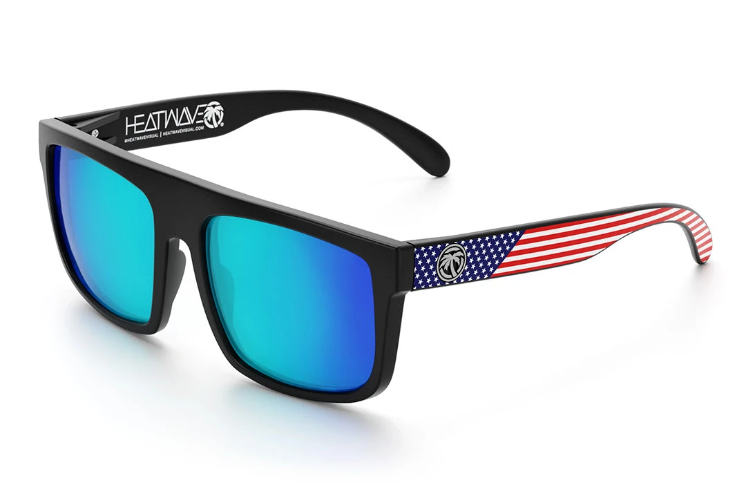 Regulator Sunglasses: Stars and Stripes USA Customs Regulator Sunglasses: Stars And Stripes USA Customs -Heat Wave Visual Stars Stripes USA Black Angle 7b97bad8 01d6 4ba0 b973 9d6b1831fec7