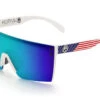 Lazer Face Sunglasses: WHITE FRAME Stars & Stripes USA Z87 2 Lazer Face Sunglasses: WHITE FRAME Stars & Stripes USA Z87 -Heat Wave Visual Stars Stripes USA White Angle