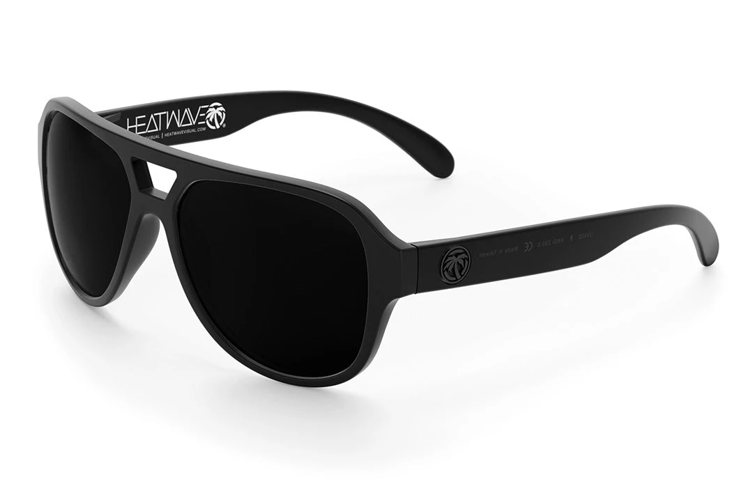Supercat Sunglasses: Ultra Black Supercat Sunglasses: Ultra Black -Heat Wave Visual Supercat Ultra black