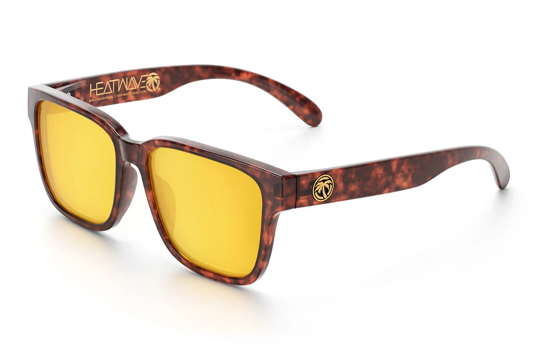 Apollo Sunglasses: TORTOISE Apollo Sunglasses: TORTOISE -Heat Wave Visual Tortoise Gold Rush Angle