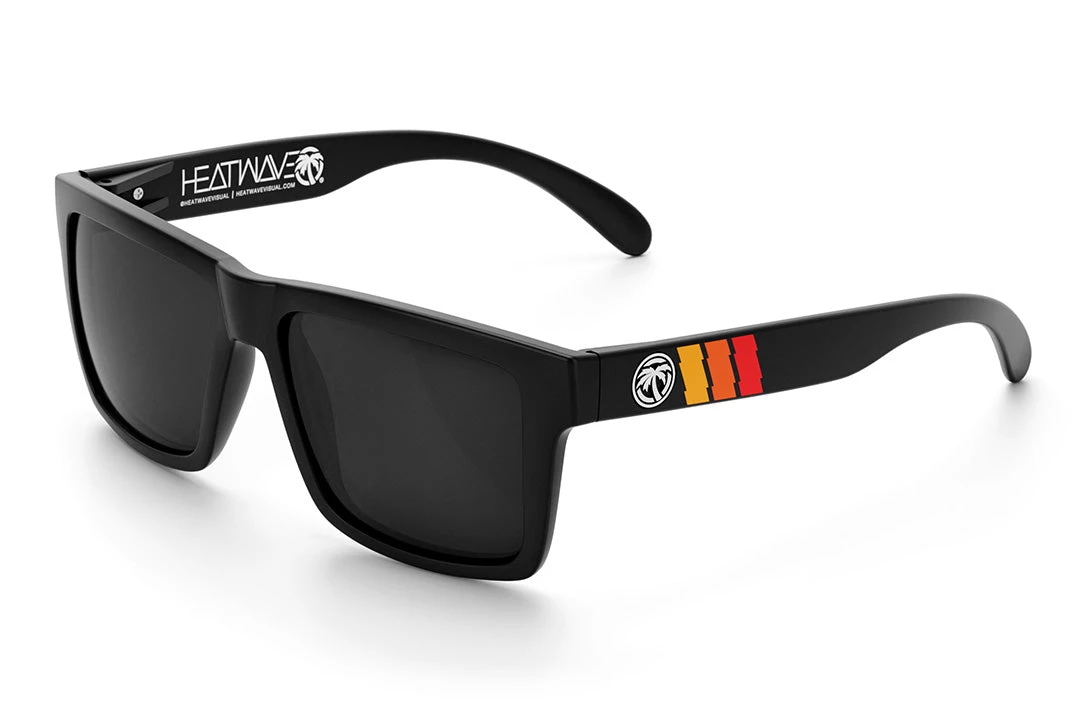 VISE Sunglasses: Turbo Classic Customs VISE Sunglasses: Turbo Classic Customs -Heat Wave Visual Turbo Black Angle