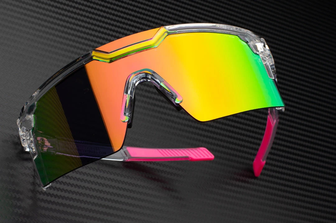 Future Tech Sunglasses: Vapor Clear Frame Spectrum Lens Z87+ Future Tech Sunglasses: Vapor Clear Frame Spectrum Lens Z87+ -Heat Wave Visual VAPOR SPECTRUM