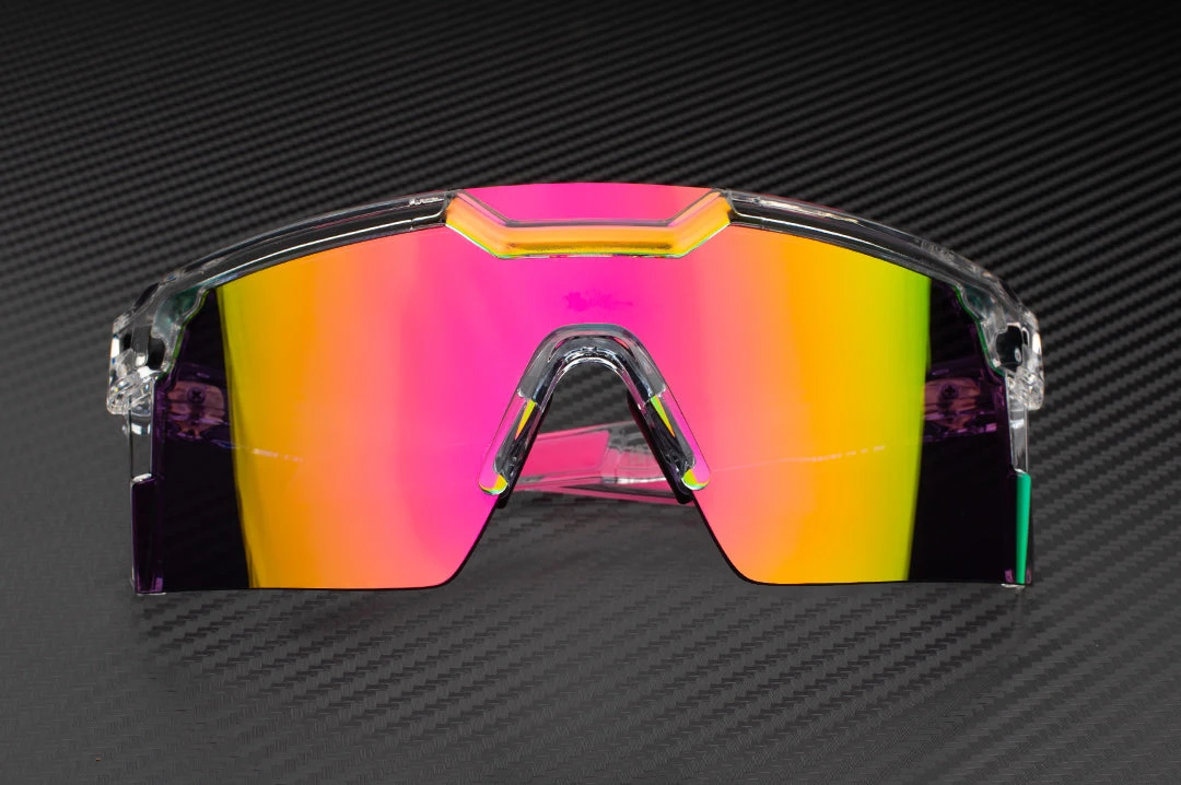 Future Tech Sunglasses: Vapor Clear Frame Spectrum Lens Z87+ Future Tech Sunglasses: Vapor Clear Frame Spectrum Lens Z87+ -Heat Wave Visual VAPOR SPECTRUM 1