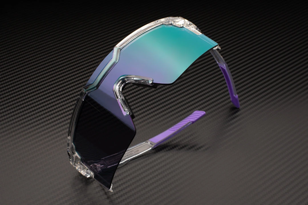 Future Tech Sunglasses: Vapor Clear Frame Ultra Violet Lens Z87+ Future Tech Sunglasses: Vapor Clear Frame Ultra Violet Lens Z87+ -Heat Wave Visual VAPOR ULTRA V