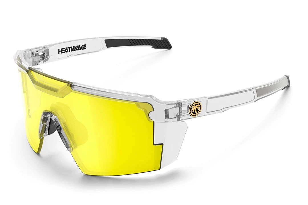 Future Tech Sunglasses: Vapor Clear Frame Hi-Vis Yellow Lens Z87+ Future Tech Sunglasses: Vapor Clear Frame Hi-Vis Yellow Lens Z87+ -Heat Wave Visual VaporClear Hi Vis Angle2 326f5df0 2bdf 4386 b18f 729a7e1e0d0c