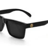 USA VISE Sunglasses: GLOSS BLACK 1 USA VISE Sunglasses: GLOSS BLACK -Heat Wave Visual Vise USA Black Black Angle