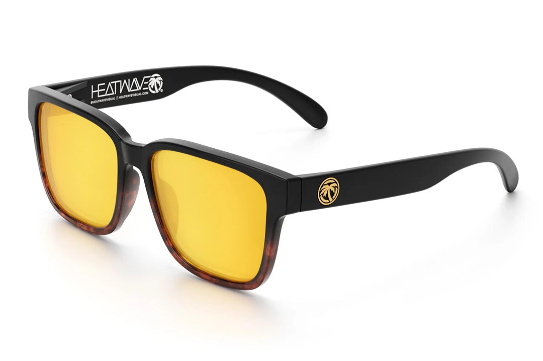 Apollo Sunglasses: WHISKEY FADER Apollo Sunglasses: WHISKEY FADER -Heat Wave Visual Whiskey Fader Gold Rush Angle