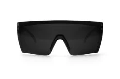 Lazer Face Sunglasses: Woodgrain Customs 3 Lazer Face Sunglasses: Woodgrain Customs -Heat Wave Visual Woodgrain Black Front