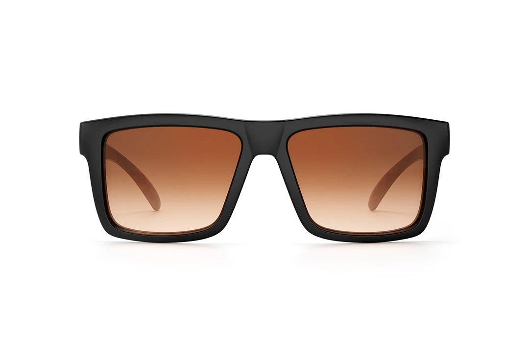 VISE Sunglasses: Woodgrain Customs VISE Sunglasses: Woodgrain Customs -Heat Wave Visual Woodgrain Brown Lurk Front