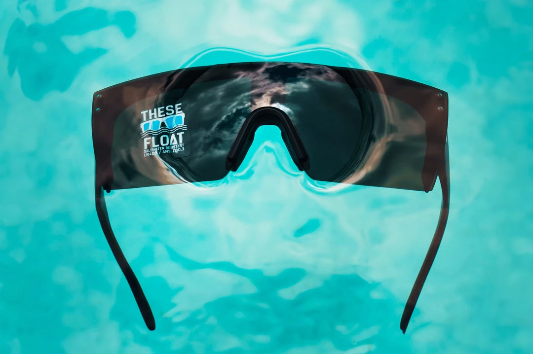 H2O Lazer Face Floating Sunglasses: H2O Lazer Face Floating Sunglasses: -Heat Wave Visual black h2o Lazer2