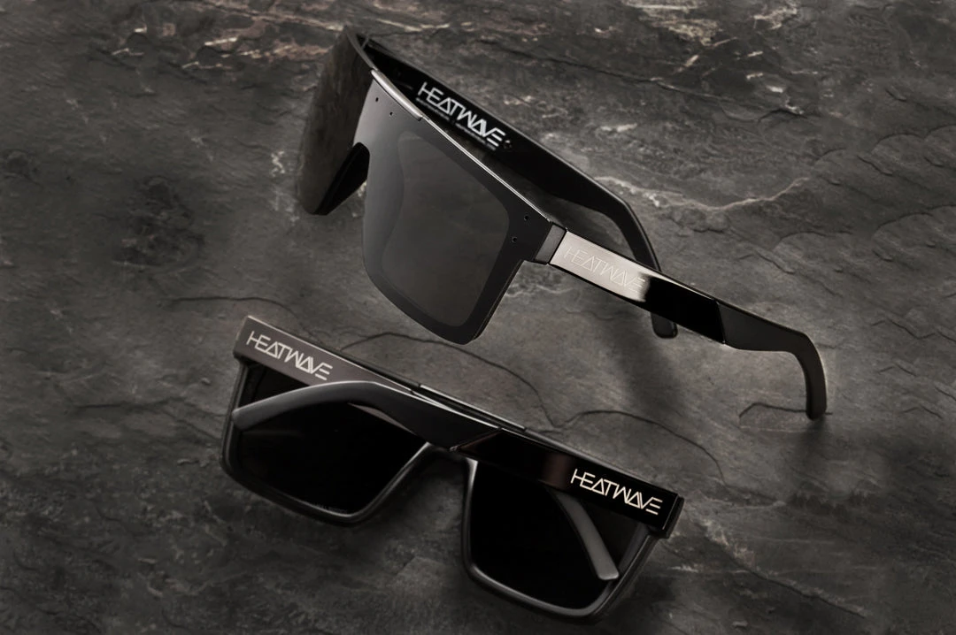 Quatro Sunglasses: Black Metal Customs Quatro Sunglasses: Black Metal Customs -Heat Wave Visual blackmetal