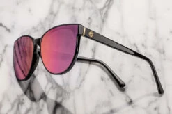 Carat Sunglasses: BLACK 12 Carat Sunglasses: BLACK -Heat Wave Visual carat PINK lens