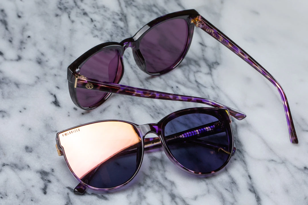 Carat Sunglasses: Velvet Tortoise Carat Sunglasses: Velvet Tortoise -Heat Wave Visual carat skylinepurple 3
