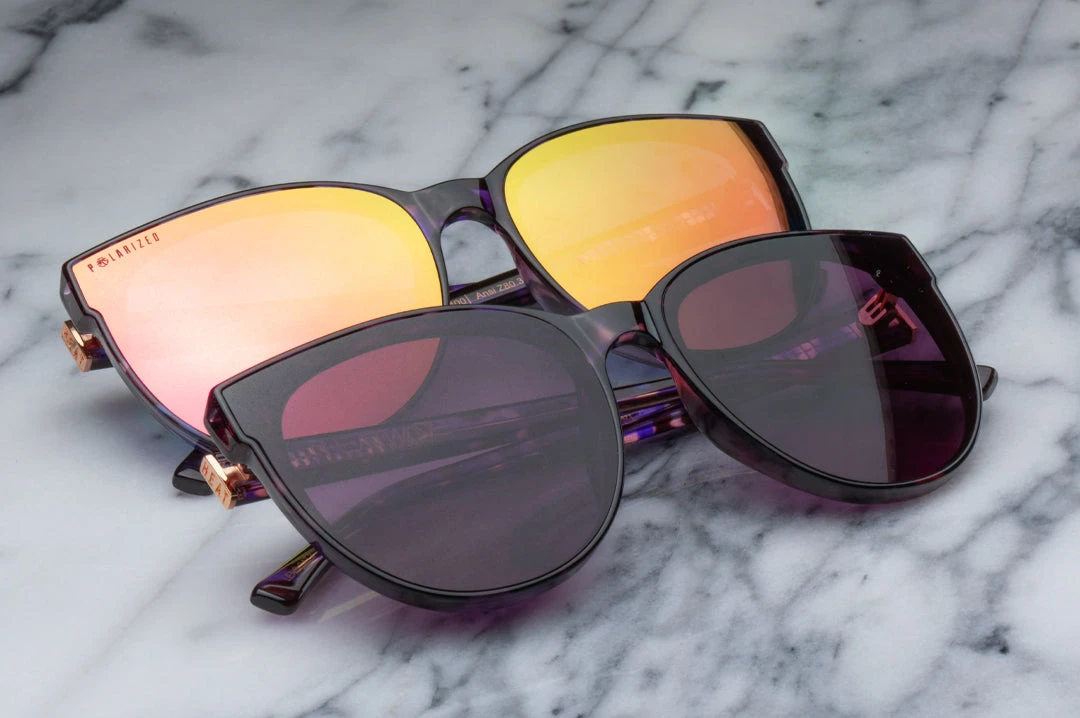 Carat Sunglasses: Velvet Tortoise Carat Sunglasses: Velvet Tortoise -Heat Wave Visual carat skylinepurple 5