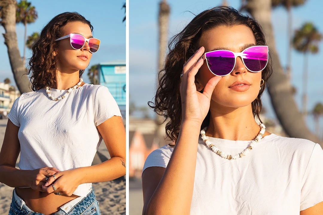 Carat Sunglasses: White Carat Sunglasses: White -Heat Wave Visual caratwhite amanda